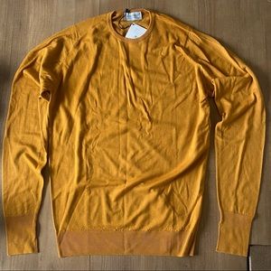 NEW John Smedley // Todd Snyder saffron crew sweater